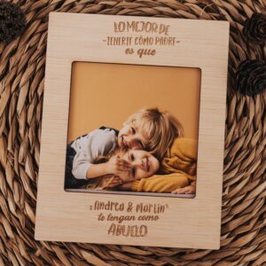 Portafotos Imán «Super Abuelo» Personalizado con Nombres