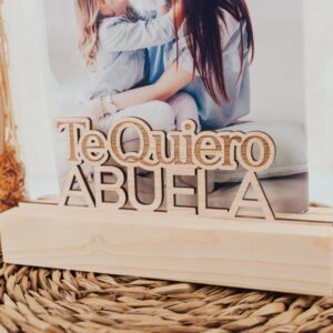 Portafotos "Te Quiero Mamá" con Flores Preservadas - Imagen 11