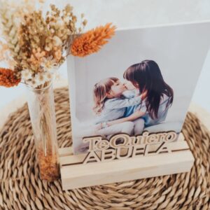 Portafotos "Te Quiero Mamá" con Flores Preservadas - Imagen 13