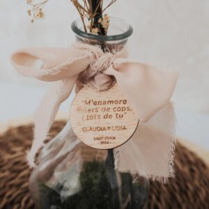 Jarrón Cristal Personalizado con Rosa Eterna - Edición Sant Jordi - Imagen 11