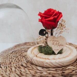 Cúpula con Rosa Eterna Personalizada Sant Jordi - Imagen 4