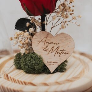 Cúpula con Rosa Eterna Personalizada Sant Jordi - Imagen 6