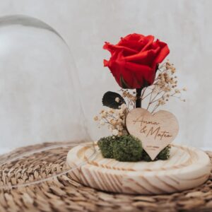 Cúpula con Rosa Eterna Personalizada Sant Jordi - Imagen 7