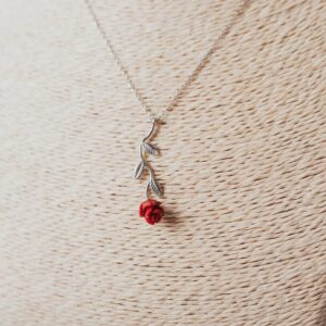 Collar Plata Rosa Eterna Sant Jordi Personalizado - Imagen 3