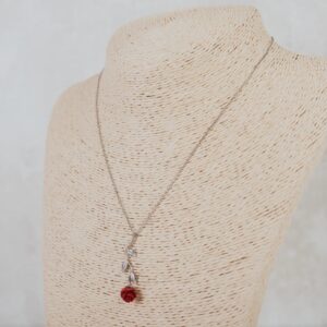 Collar Plata Rosa Eterna Sant Jordi Personalizado - Imagen 4