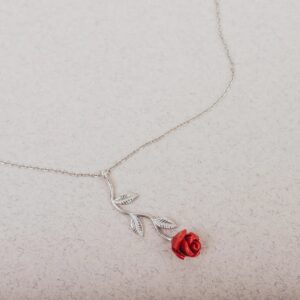 Collar Plata Rosa Eterna Sant Jordi Personalizado - Imagen 5