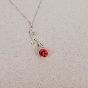Collar Plata Rosa Eterna Sant Jordi Personalizado - Imagen 7