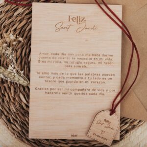 Tarjeta Mensaje Sant Jordi Personalizada con Foto - Imagen 11