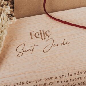 Tarjeta Mensaje Sant Jordi Personalizada con Foto - Imagen 9