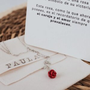 Collar Plata Rosa Eterna Sant Jordi Personalizado - Imagen 9