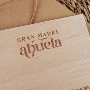 Tarjeta Mensaje Grabada con Foto Personalizada "Abuela" - Imagen 5