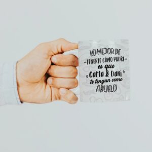 Taza Personalizada "Lo mejor del abuelo" con Foto y Nombres - Imagen 3