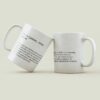 Taza blanca personalizada con definición de papá y nombre grabado, regalo original Día del Padre inloff