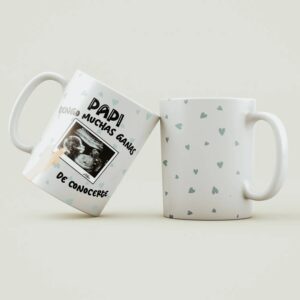 Taza Personalizada Futuro Papá con Ecografía