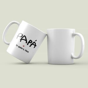 Taza Personalizada «Papá» con Letra de Niño