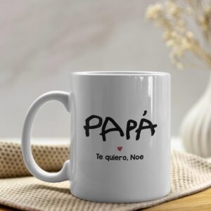 Taza Personalizada "Papá" con Letra de Niño - Imagen 4