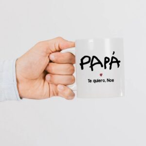 Taza Personalizada "Papá" con Letra de Niño - Imagen 3