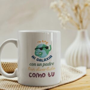 Taza Personalizada Día del Padre "Mejor Papá del Planeta" - Imagen 4