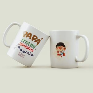 Taza Personalizada Papá Superhéroe