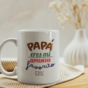 Taza Personalizada Papá Superhéroe - Imagen 4