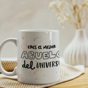 Taza Personalizada "Mejor Abuelo del Universo" con Foto y Nombre - Imagen 4