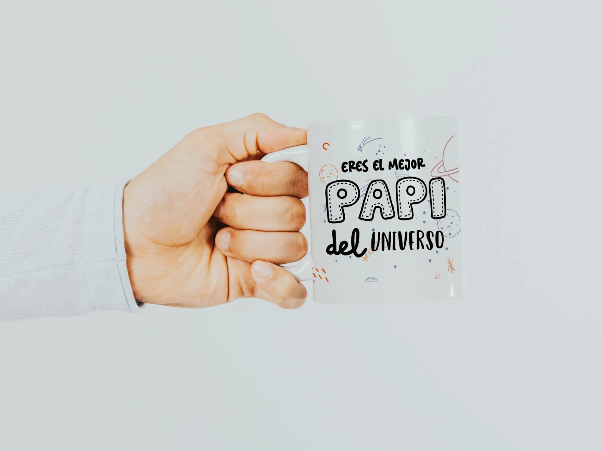 Taza Personalizada "Mejor Papá del Universo" con Foto y Nombre - Imagen 3