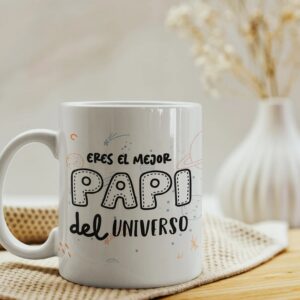 Taza Personalizada "Mejor Papá del Universo" con Foto y Nombre - Imagen 4
