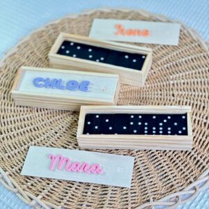 Dominó Personalizado de Madera con Nombre para Niños - Imagen 4