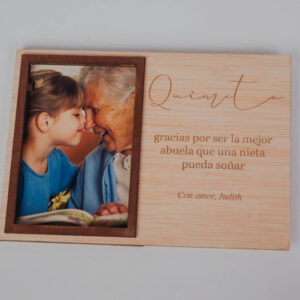 Marco de Madera Personalizado con Foto "Quimeta" - Imagen 4
