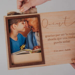 Marco de Madera Personalizado con Foto "Quimeta" - Imagen 7