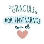 Gracias de corazón azul