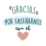 Gracias de corazón azul