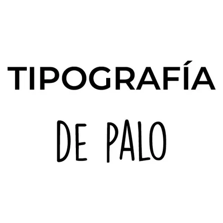 Tipografía de palo