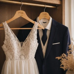 Pack 2 Perchas de Madera Personalizadas «Nosotros» para Boda